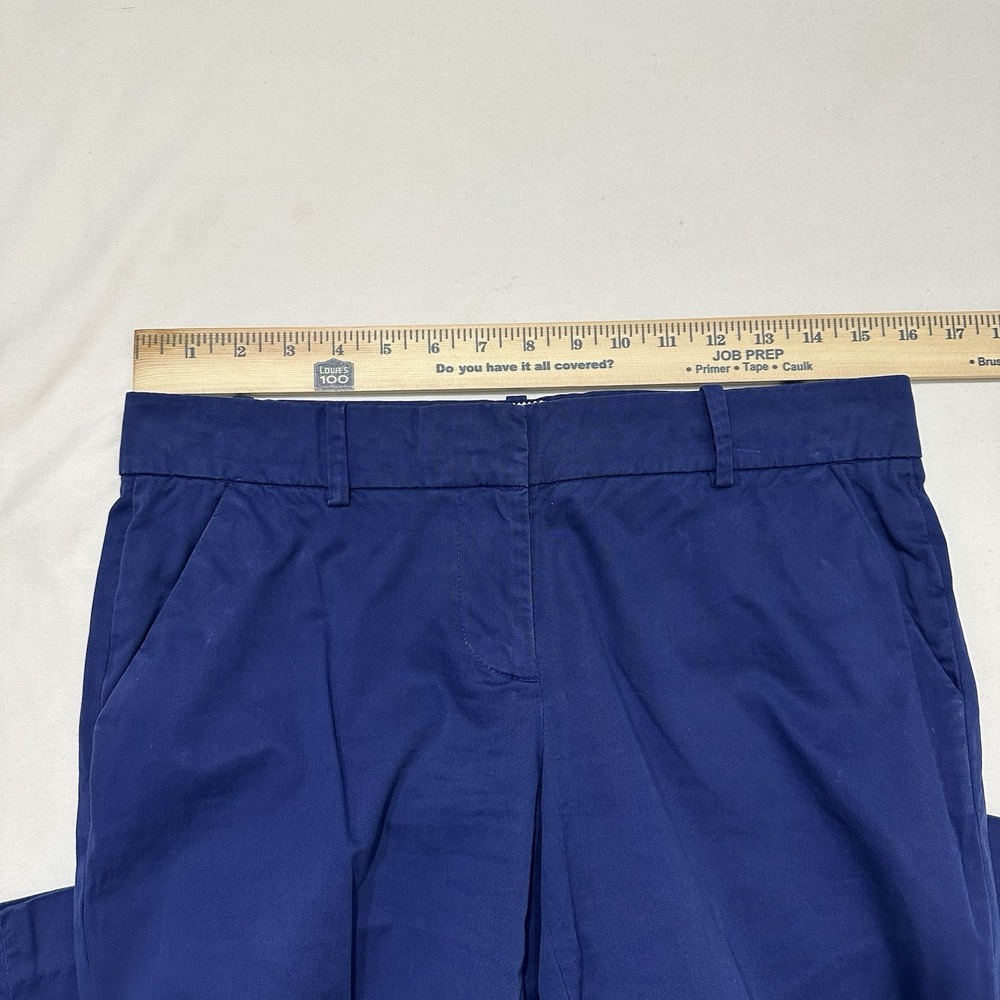 J.Crew Café Capri Pants Womens 2 Blue Stretch Cotton Cropped Slim Fit - Picture 6 of 9
